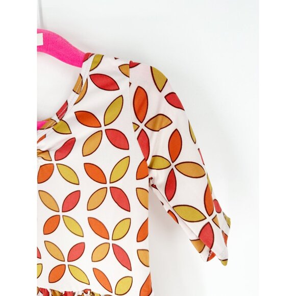 Dotdotsmile Girls Dress Size 2T Rust and Olive Print New with Tags - Picture 3 of 5